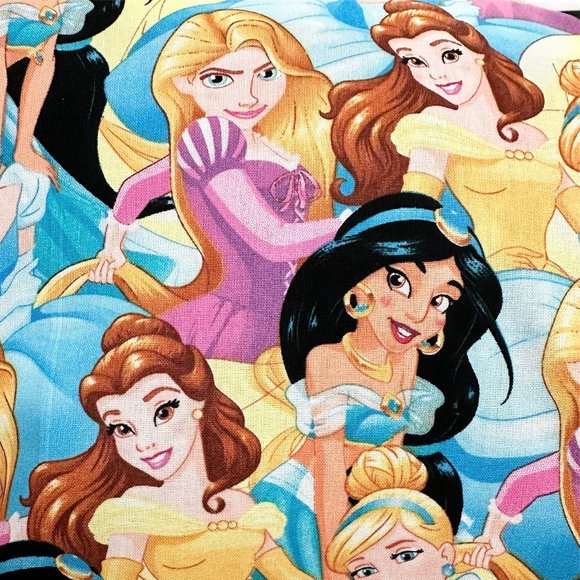 Toddler Pillowcase with Matching Trims Princesses Theme Brand New Handmade - Picture 2 of 3